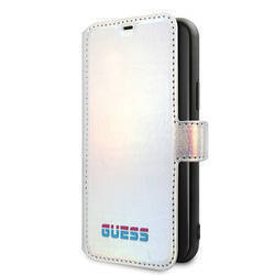 GUESS GUFLBKN65BLD IPHONE 11 PRO MAX SREBRNY/SILVER BOOK IRIDESCENT