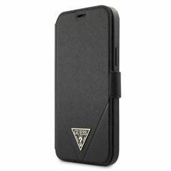 GUESS GUFLBKP12LVSATMLBK IPHONE 12 PRO MAX 6,7" CZARNY/BLACK BOOK SAFFIANO