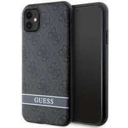 GUESS GUHCN61P4SNK IPHONE 11 / XR SZARY/GREY HARDCASE 4G STRIPE