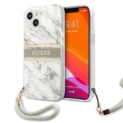 GUESS GUHCP13SKMABGR IPHONE 13 MINI 5,4" SZARY/GREY HARDCASE MARBLE STRAP COLLECTION