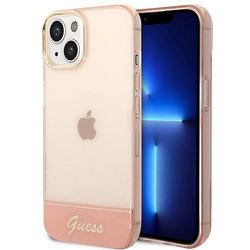 GUESS GUHCP14MHGCOP IPHONE 14 PLUS / 15 PLUS 6.7" RÓŻOWY/PINK HARDCASE TRANSLUCENT