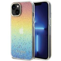 GUESS GUHCP15SHDECMI IPHONE 15 / 14 / 13 6.1" WIELOKOLOROWY HARDCASE IML FACETED MIRROR DISCO IRIDESCENT