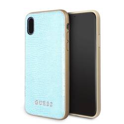 GUESS GUHCPXPYLBL IPHONE X/XS BLUE /NIEBIESKI PYTHON