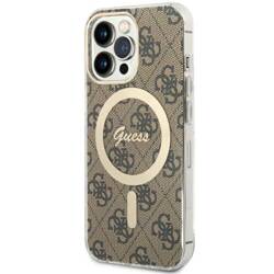 GUESS GUHMP13LH4STW IPHONE 13 PRO / 13 6.1" BRĄZOWY/BROWN HARDCASE 4G MAGSAFE