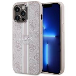 GUESS GUHMP13XP4RPSP IPHONE 13 PRO MAX 6,7" RÓŻOWY/PINK HARDCASE 4G PRINTED STRIPES MAGSAFE