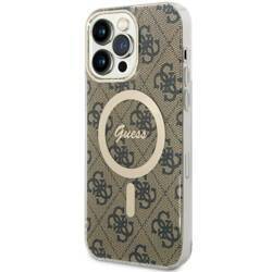 GUESS GUHMP14XH4STW IPHONE 14 PRO MAX 6.7" BRĄZOWY/BROWN HARDCASE 4G MAGSAFE