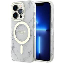 GUESS GUHMP14XPCUMAH IPHONE 14 PRO MAX 6.7" BIAŁY/WHITE HARDCASE MARBLE MAGSAFE