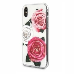 GUESS HARD CASE IPHONE X / IPHONE XS TRANSPARENT FLOWER DESIRE GUHCPXROSTRT