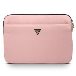 GUESS SLEEVE GUCS13NTMLLP 13" RÓŻOWY /PINK NYLON TRIANGLE LOGO