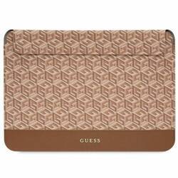 GUESS SLEEVE GUCS14HGCFSEW 14" BRĄZOWY/BROWN GCUBE STRIPES