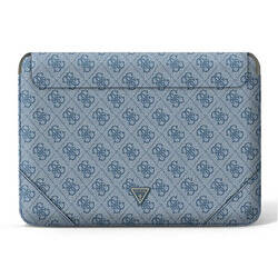 GUESS SLEEVE GUCS14P4TB 14" NIEBIESKI /BLUE 4G UPTOWN TRIANGLE LOGO