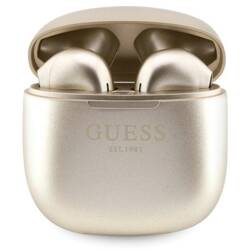 GUESS SŁUCHAWKI BLUETOOTH GUTWST26PSD TWS + STACJA DOKUJĄCA ZŁOTY/GOLD CLASSIC EST LOGO