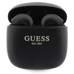 GUESS SŁUCHAWKI BLUETOOTH GUTWST26PSK TWS + STACJA DOKUJĄCA CZARNY/BLACK CLASSIC EST LOGO