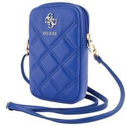 GUESS TOREBKA GUWBZPSQSSGB NIEBIESKI/BLUE ZIP QUILTED 4G