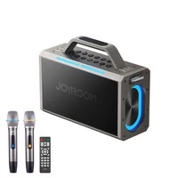 Głośnik bezprzewodowy Joyroom Pies Series JR-MW03 do karaoke z 2 mikrofonami i pilotem - czarny