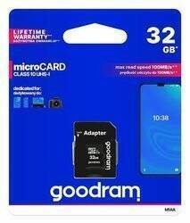 GoodRam karta pamięci 32GB microSDHC kl. 10 UHS-I + adapter