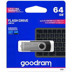 Goodram pendrive 64GB USB 3.0 Twister czarny