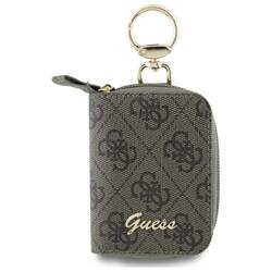 Guess Cable Pouch GUABP4DPTW Saszetka na  kabel brązowy/brown 4G Triangle