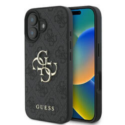 Guess GUHCP16L4GMGGR iPhone 16 Pro 6.3" czarny/black hardcase 4G Big Logo