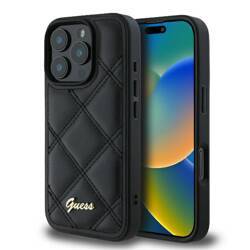 Guess GUHCP16XPSQSQSK iPhone 16 Pro Max 6.9" czarny/black hardcase Quilted Metal Logo