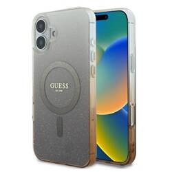 Guess GUHMP16MHGRCELW iPhone 16 Plus 6.7" brązowy/brown hardcase IML Glitter Gradient MagSafe