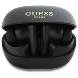 Guess słuchawki Bluetooth GUTWST88MCTGK   TWS + stacja dokująca czarny/black Capsule Printed Logo