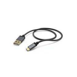 HAMA KABEL ŁADUJĄCY/DATA "METAL" USB Type-C, 1.5M