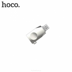HOCO Adapter - UA10 micro USB na USB srebrny