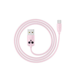 HOCO USB Kabel - KX1 USB-C 1m różowy