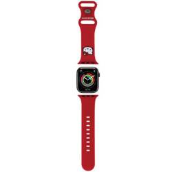 Hello Kitty Pasek HKAWMSCHBLR Apple Watch 38/40/41mm czerwony/red strap Silicone Kitty Head