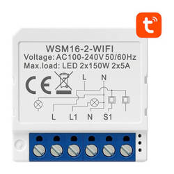Inteligentny przełącznik dopuszkowy Wi-Fi Avatto WSM16-W2 TUYA