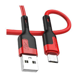 JELLICO USB KABEL - A6 3.1A MICRO USB 1M CZERWONY