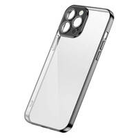 Joyroom Chery Mirror Case etui pokrowiec do iPhone 13 Pro obudowa z metaliczną ramką czarny (JR-BP908 black)