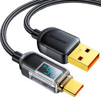 Joyroom kabel USB – USB C 66W do szybkiego ładowania i transferu danych 1,2 m czarny (S-AC066A4)
