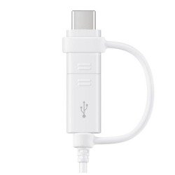 KABEL SAMSUNG EP-DG930DW MICROUSB+USB-C BIAŁY BULK