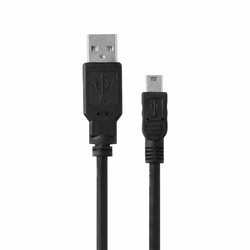 KABEL USB/MINI 1A, 1M CZARNY BULK