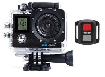 KAMERA SPORTOWA 4K WIFI LCD CZARNA + PILOT