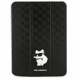 KARL LAGERFELD KLFC11SAKHPCK IPAD 10.9" FOLIO MAGNET ALLOVER COVER CZARNY/BLACK SAFFIANO MONOGRAM CHOUPETTE