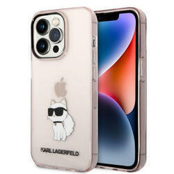 KARL LAGERFELD KLHCP14XHNCHTCP IPHONE 14 PRO MAX 6,7" RÓŻOWY/PINK HARDCASE IKONIK CHOUPETTE