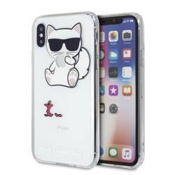 KARL LAGERFELD KLHCPXCFA IPHONE X/XS HARDCASE TRANSPARENT CHOUPETTE FUN