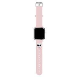 KARL LAGERFELD PASEK KLAWLSLCP APPLE WATCH 42/44/45/49MM RÓŻOWY/PINK STRAP SILICONE CHOUPETTE HEADS