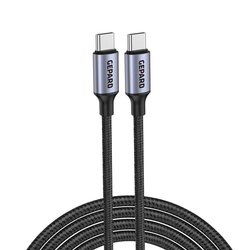 Kabel GEPARD USB-C - USB-C 60W metal head 2m