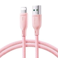 Kabel Joyroom Multi-Color Series SA34-AL3 USB-A / Lightning 3A 1m - różowy