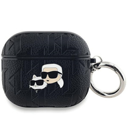 Karl Lagerfeld KLA3PGKCPK AirPods 3 cover czarny/black Monogram Karl & Choupette Head