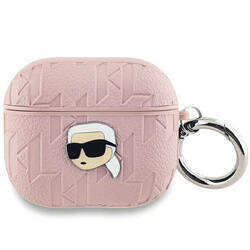 Karl Lagerfeld KLA3PGKIPP AirPods 3 cover różowy/pink Monogram Karl Head