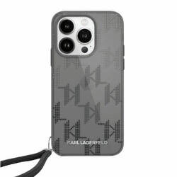 Karl Lagerfeld KLHCP15LHKDPNSK iPhone 15 Pro 6.1" czarny/black hardcase IML Mono KL Pattern & Cord