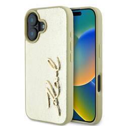 Karl Lagerfeld KLHCP16SPFMFBKMD iPhone 16 6.1" złoty/gold hardcase Metal Signature