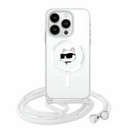 Karl Lagerfeld KLHMP13XHCCHNT iPhone 13 Pro Max 6.7" hardcase transparent IML Choupette Head & Cord Magsafe