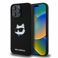 Karl Lagerfeld KLHMP16XSCHPPLK iPhone 16 Pro Max czarny/black HC MagSafe Sil Choupette Head Print