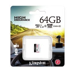 Kingston karta pamięci 64GB microSDXC Endurance kl. 10 UHS-I 95 MB/s